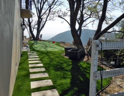 Artificial Grass Installation Beverly Hills, California Diy Putting Green, Backyard Ideas