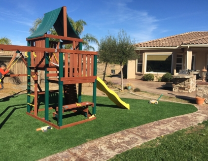 Fake Lawn OFallon, Illinois Playground, Backyard Landscaping