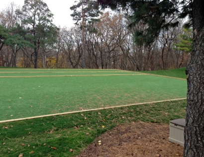 Fake Turf Michigan City, Indiana Backyard Deck Ideas