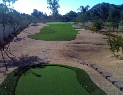 Grass Installation Carol Stream, Illinois Putting Green Flags, Backyard Ideas