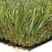 Super Natural-60 artificial high-quality grass, dense construction. Emerald, Lime Green, Field Green and Beige yarn