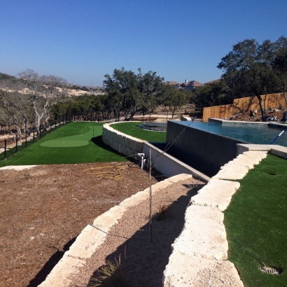 Artificial Turf Installation Burleson, Texas Putting Green Flags, Above Ground Swimming Pool