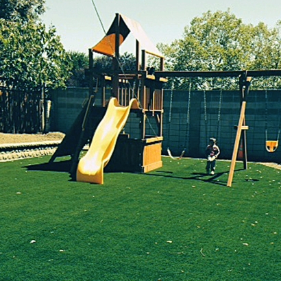 Fake Turf Beaumont, California Paver Patio, Backyard