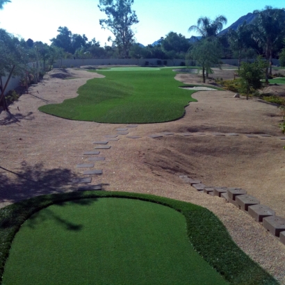 Grass Installation Carol Stream, Illinois Putting Green Flags, Backyard Ideas